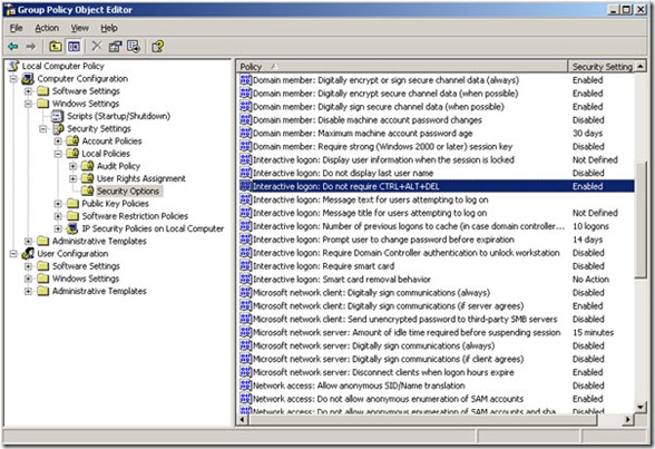 WinSrv2003 1 thumb Как отключить Ctrl Alt Del при входе в Windows Server 2003