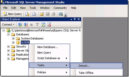 sql wsus 2 thumb Перенос базы и каталога WSUS на другой диск Windows Server 2008