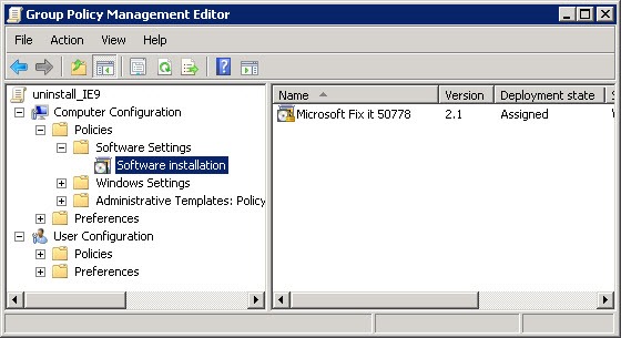 uninstall IE9 thumb Как удалить Internet Explorer 9 с помощью групповых политик