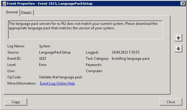 error install mui for server2008r2 thumb Не устанавливается MUI на Windows Server 2008 R2